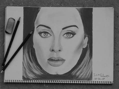 Adele Awesome Portrait Drawing Lovers Art Portrait Drawing Drawings