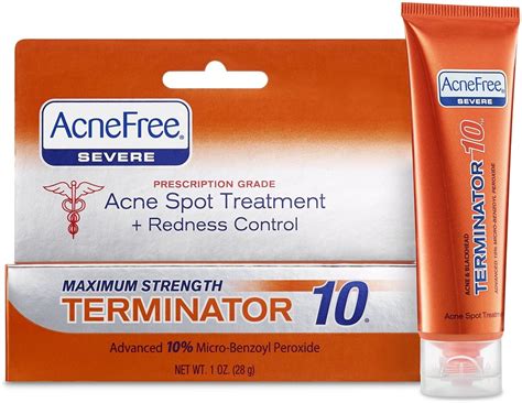 Acnefree Acne Spot Treatment Redness Control Cream 1 Oz Pack Of 2