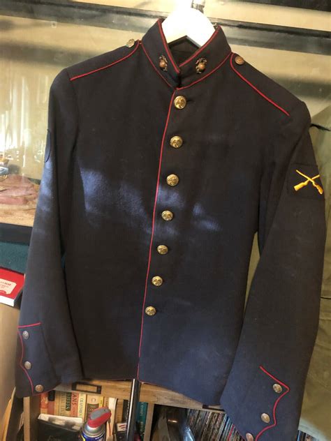 Usmc Marine Corps Post Ww I Dress Blue Blouse Coat Uniform 1922 Pattern
