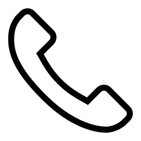 Black White Telephone Symbol Phone Icon Black White Telephone Symbol Images