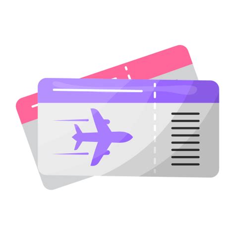 Plane Ticket Free Icon