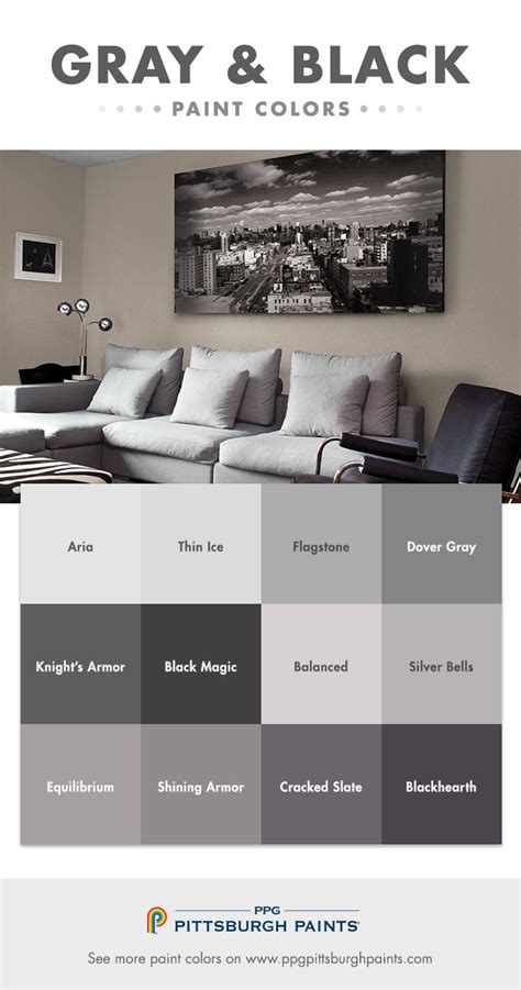 17 Best Black And Gray Paint Color Ideas Images On Pinterest Gray Paint