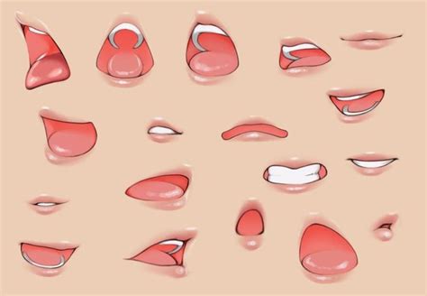 A Collection Of Mouths By Doublezip On Deviantart In 2020 Art