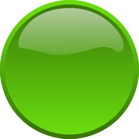 Circle Green Button Free Vector Graphic On Pixabay