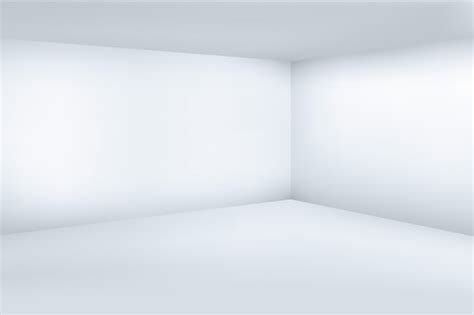 White Empty Room 3d Modern Blank Interior Vector Home Background