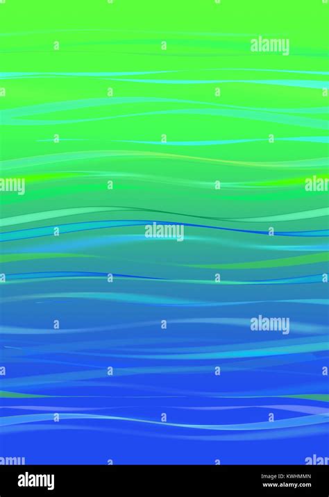 Blue Green Wave Pattern Stock Photo Alamy