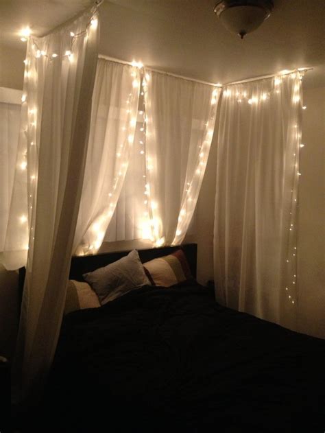 Canopy bed ideas can make you fall in love with your bedroom again. 23 Amazing Canopies with String Lights Ideas | Canopy, Diy ...