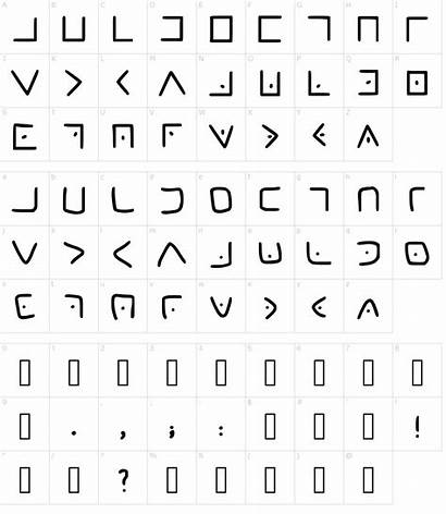 Font Cipher Masonic Fonts Map Characters Character
