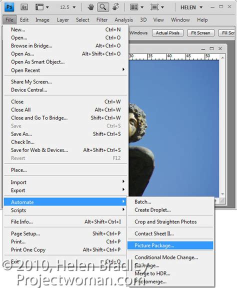 Multiple Image Printing In Photoshop Cs4 And Cs5