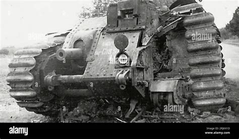 World War Ii France Tanks B1 Bis Char B1 Bis Tank 442 Of 46th Bcc