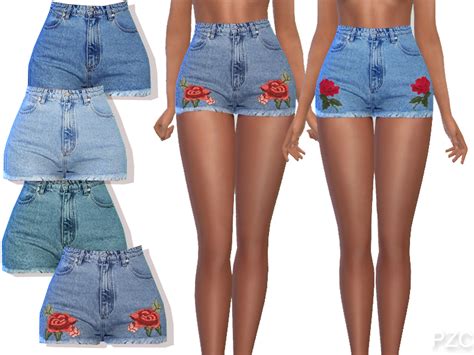 The Sims Resource Summer Blue Denim Jeans Shorts