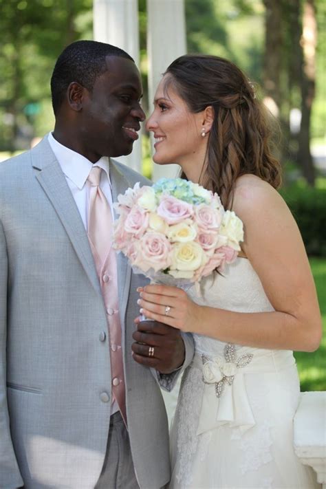 Beautiful Interracial Wedding Ceremony Best Man Maid Of Honor