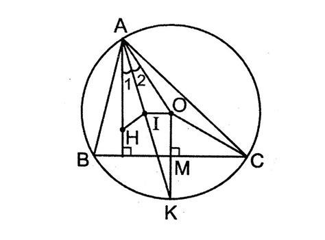 Hướng dẫn vẽ tam giác nhọn nội tiếp đường tròn đơn giản và dễ hiểu