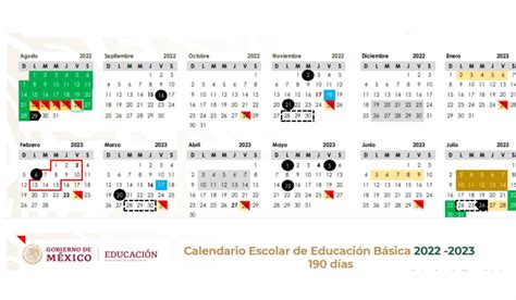 El Calendario Escolar De La Sep Para Imprimir O Descargar