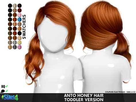 Anto Honey Hair Toddler Version Redheadsims Cc
