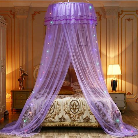 Novobey Lace Bed Curtain Mosquito Net Romantic Bed Canopy Curtain Tent