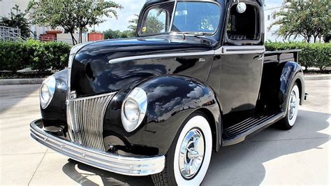 Classy 1940 Ford Pickup Is An Old School Hot Rod Ford Trucks
