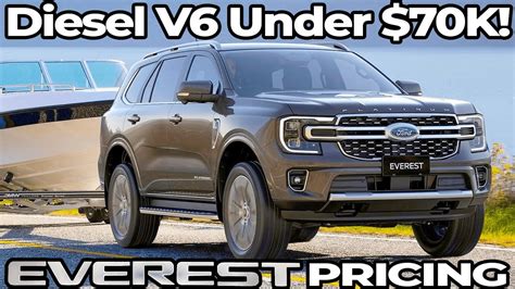 New Ford Everest Prices Announced Surprised Everest V And Four