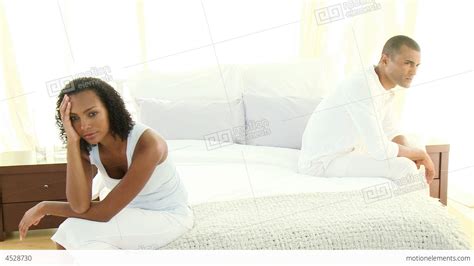 Angry Afroamerican Couple In Bedroom Stock Video Footage 4528730