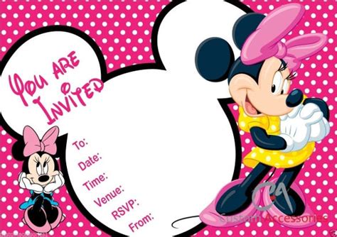 42 Minnie Mouse Birthday Invitation Templates Psd Word Ai