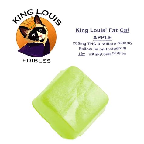 King Louis Bubblegum Fat Cat 200mg Thc Distillate Gummy