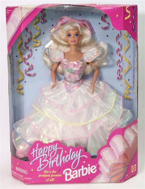 Happy Birthday Barbie 1995 Beautiful Barbie Dolls Barbie Birthday Barbie Diy