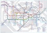 Mapa y plano de metro (tube) de Londres : estaciones y lineas