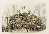 Barricade dans la rue Saint-Martin le 25 février 1848, 3ème et 4ème ...