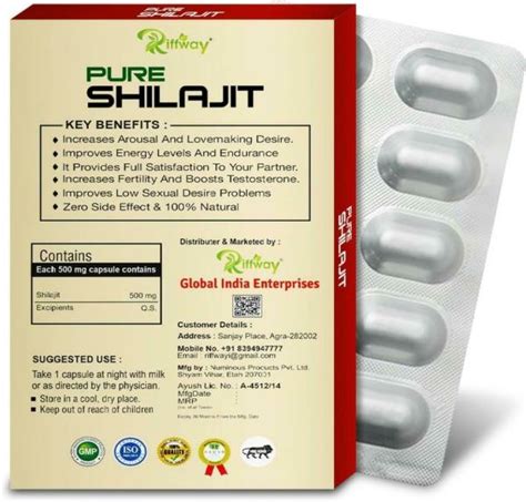 fasczo pure shilajit ayurvedic formula capsule increases sexual power performance vigor 10