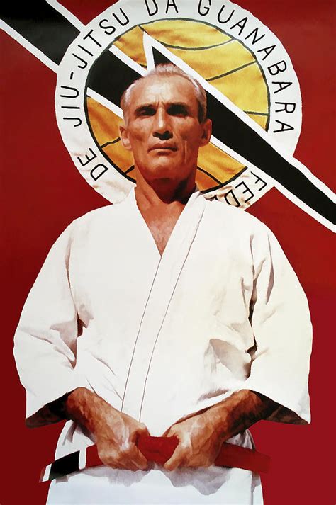 Helio Gracie Famed Brazilian Jiu Jitsu Grandmaster Digital Art By