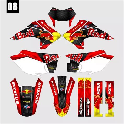 Kit Gr Fico Adesivo Crf Mm Red Bull Venda Em