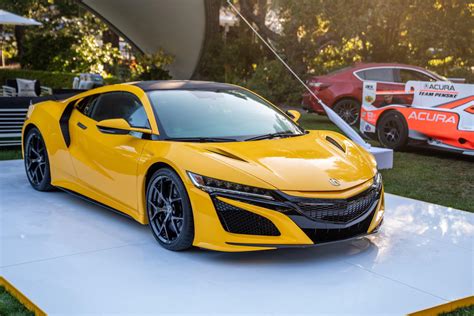 The 2020 Acura Nsx In Indy Yellow In Concours At Montereycarweek Acura