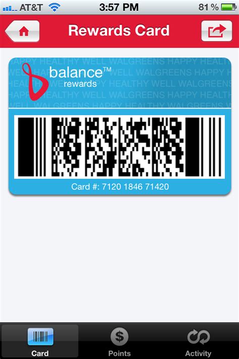 0% intro apr on balance transfers for 15 months from date of first transfer and on purchases from date of account opening. Walgreens Balance Rewards Program - There's an APP for that