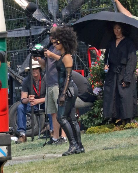 First Look Zazie Beetz As Domino On Set Of Deadpool Photos Curated