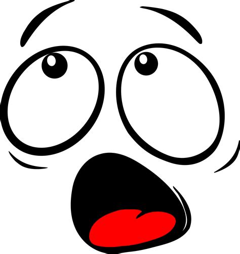 Download Clipart Scared Face Png Transparent Cartoon Netclipart