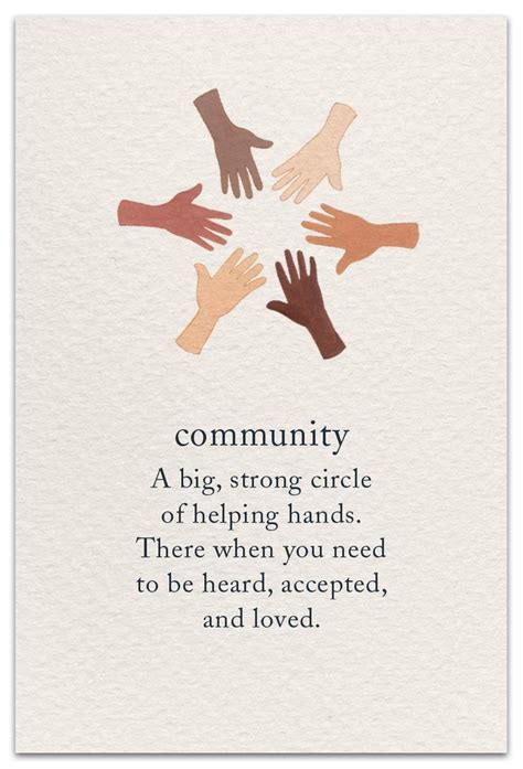 Community Support And Encouragement Card Community