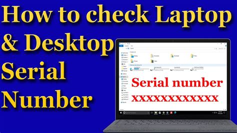 How To Find Laptop Serial Number In Windows 10 Youtube All In One Photos