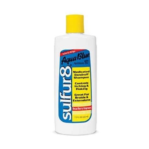 Sulfur8 Medicated Aqua Blue Dandruff Shampoo 75oz Beauty Depot