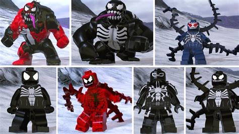 Lego Marvel Super Heroes 2 All Symbiote Characters Youtube