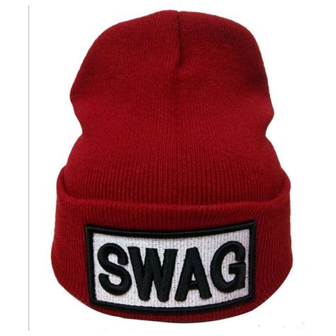 High Elastic Adult Beanie Swag Letter Warm Hats Winter Casual Warm