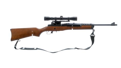 Ruger Mini 14 Semi Automatic Rifle With Scope Rock Island Auction