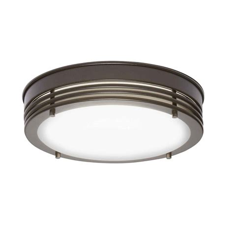 Ceiling lights home depot bathroom light wall light ceiling. Home Decorators Collection Oil Rubbed Bronze LED Flush ...