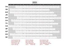 12 months jan to dec 2021 with monday as the first day of the week. Printable 2021 Excel Calendar Templates - CalendarLabs