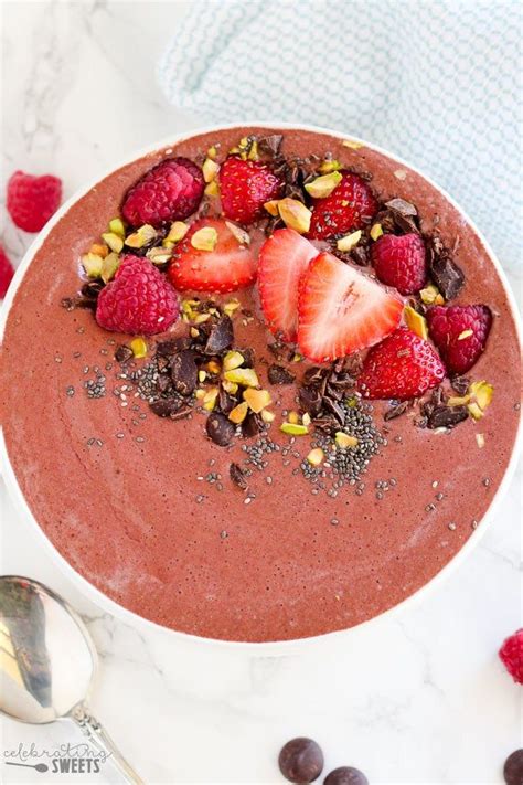 Chocolate Raspberry Smoothie A Lightly Sweetened Smoothie Flavored