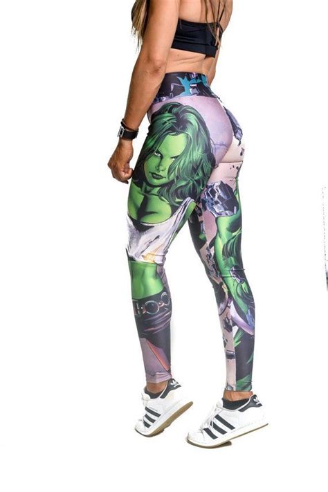 She Hulk Leggings Womens Fitness Activewear Leggings Dry Fit Smooth