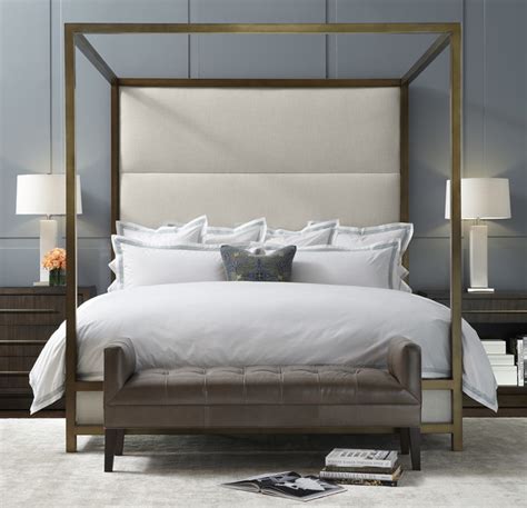 Banks Four Poster Bed Modern Charlotte By Mitchell Gold Bob