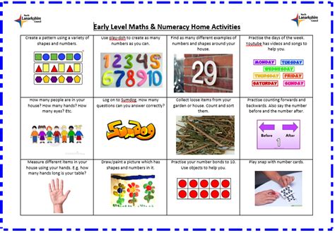 Home Learning Numeracy