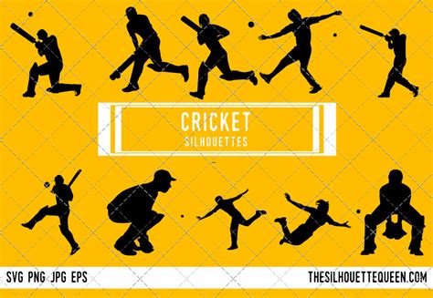 Cricket Silhouette Vector By The Silhouette Queen Thehungryjpeg