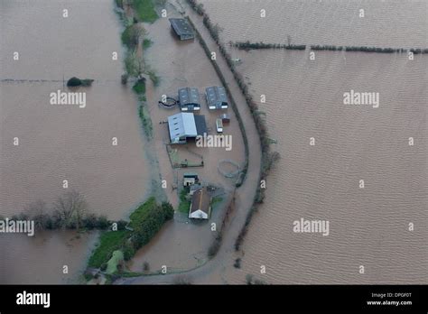 An Aerial View Of The Somerset Levels Which Shows The True Extent Of