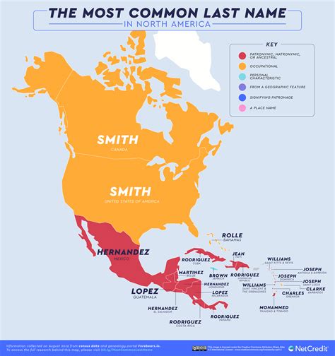 The Most Common Last Name In Every Country Netcredit Blog